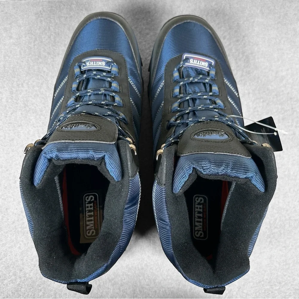 Smith's Workwear Waterproof Trail Hiking Boots Men’s Size 10.5 Navy Blue